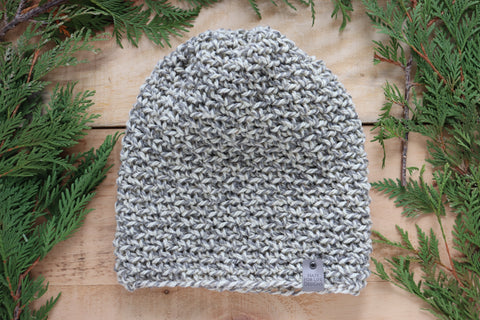 Dark Grey /  Cream Sunday Slouchy - Wool
